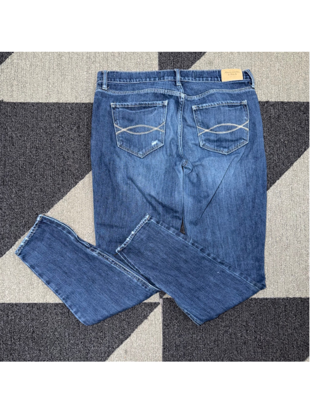 Women's Abercrombie & Fitch Skinny Jeans Size 6 Blue 28 W Perfect Stretch - Picture 2 of 12